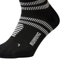 STOX Energy Socks Laufsocke Kompression Running Ankle Socks (gezielte Kompression) schwarz Herren - 1 Paar